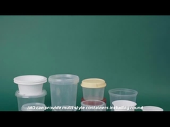 Nahrungsmittelmaßgeschneiderter Digitaldruck Eisbecher mit Deckel Einweg-Plastik-Joghurtbecher