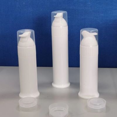 kaufen Design 100ml PP Zylinder Luftlose Zahnpasta Spender für Zahnpasta Lagerung Pumpe Flasche Online-Herstellung