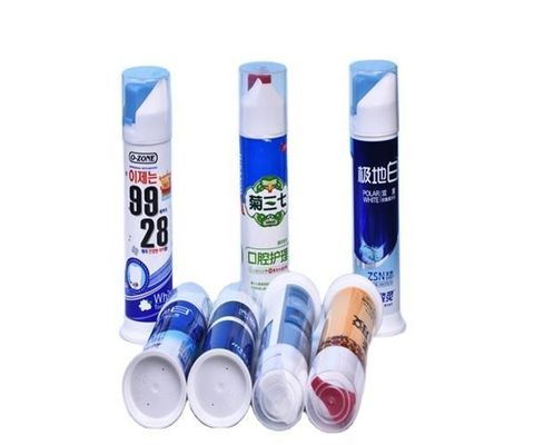 kaufen 100 110 ml Zahnpasta für die Körperpflege Luftlose Pumpe Schlauchflasche für die Verpackung von Zahnpasta Online-Herstellung
