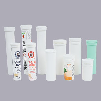 kaufen Lange Druck-Plastik-Vitamin-C-Effervesztabletten-Röhre für Medikamentenverpackungen Online-Herstellung