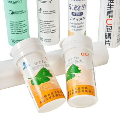 kaufen Benutzerdefiniertes Logo Einfache Reinigung Vitamin C Leere efferveszierende Tablettenflaschen mit Kappe als Bild Online-Herstellung