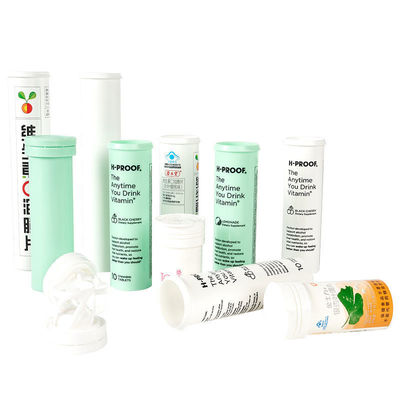 kaufen Farbenfrohe Schleifschließung Efferveszente Tablettenröhre für Vitamin C Süßigkeiten Medizin Verpackung Online-Herstellung
