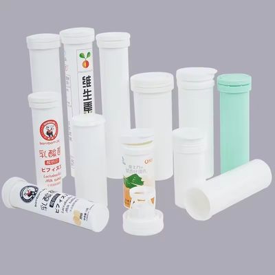 Personalized Vitamin C Private Label PP Effervescent Tablet Tube Bottle with Lid
