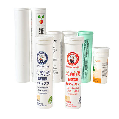 kaufen PP-Basismaterial Kunststoff-Schütteltabletten-Rohrflasche mit Trocknungsmittel-Flip-Cover-Pille VC-Küßerei-Verpackung Online-Herstellung