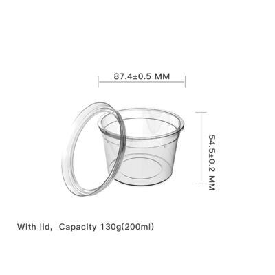 kaufen 130g PP Clear Cup Einwandspritzgießform mit Deckel umweltfreundlich und recycelbar Online-Herstellung