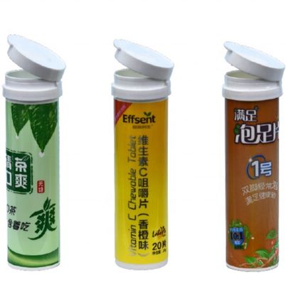 Customized Logo PP Tablet Tube Packaging for Food Grade Medicine Effervescent Tablets