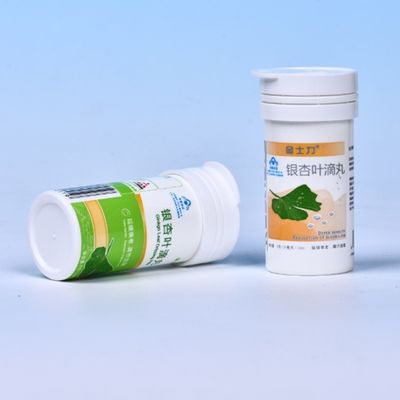 PP Plastic Supply Customize Logo Vitamin C Effervescent Tablet Tubes with Flip Cover