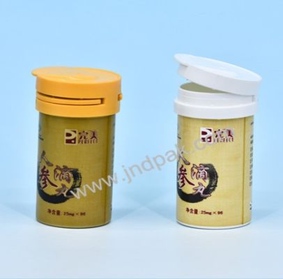Verpackung des Arzneimittels 48 mm Glucose-Teststreifenbehälter mit Trocknungsmittel-Abdeckung und Flip-Cap