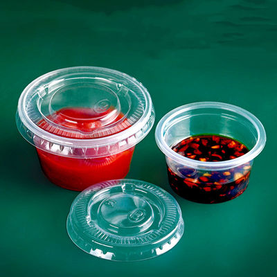 Andere Lebensmittel angepasste Farbe Einweg-Kunststoff-Mini-Joghurt-Küchenschüssel mit Deckel