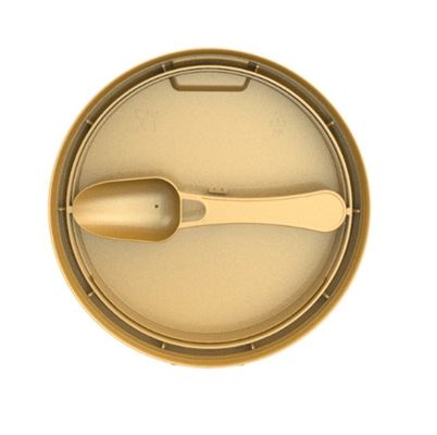 OEM akzeptiert Flip Top Milchpulver kann BPA-freie Kunststoffblechdeckel mit Löffel bedecken