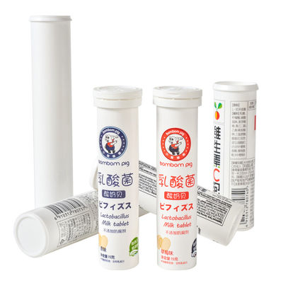 Individuelle PP-Vitamintabletten Efferveszente leere Plastikflaschen Milchtablettenröhre mit Flip