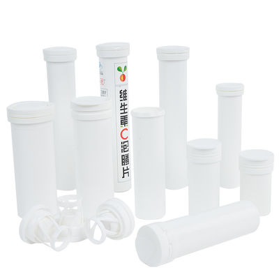 2024 Maßgeschneiderte Plastik PP Efferveszente Tablettenröhre Flip-versiegelte Pille Flasche für Lebensmittel