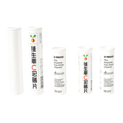 Supplements Industrial Made in Customized Plastic Bottle Colorful Effervescent Tablet Tube