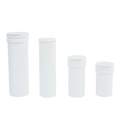 Efferveszente Tablette Leere weiße Pille Plastikflasche mit Kappe Lebensmittelqualität PP als Bild