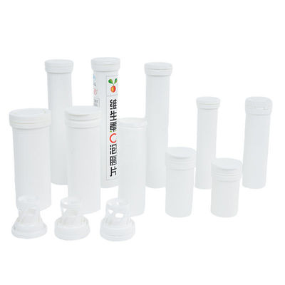 PP-Kunststoffröhrchen für saubere weiße Efferveszente Vitamin-C-Protein-Tabletten