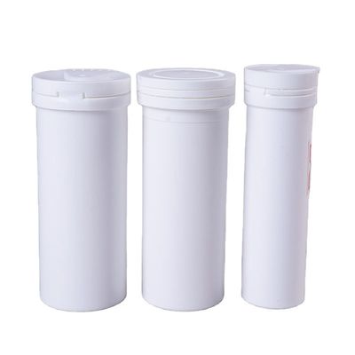 PP-Halsband Material Komprimierte Tabletten Leere Efferveszente Tablettenbehälterröhre mit Deckel