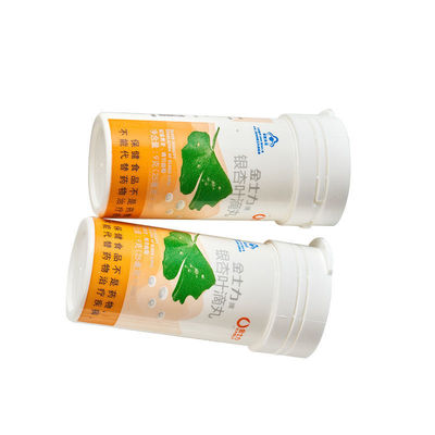 Einfach saubere PP-Kragenmaterial Vitamin C Schütteltablettenflaschen für OEM-Annahme