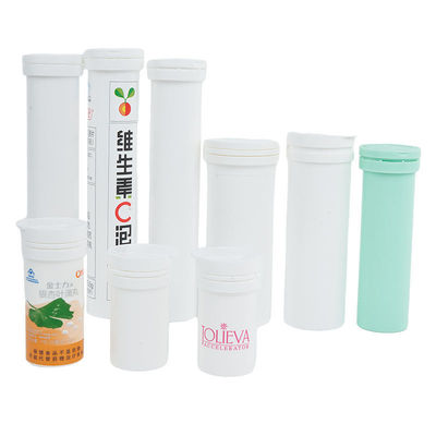 Personalisierte PP-Material Efferveszente Tablettenflasche mit Trocknungsmittel leer als Bild