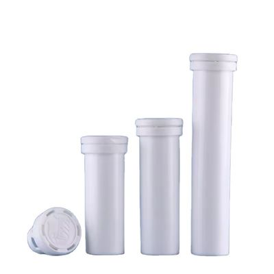 Kalzium-Vitamin-C Efferveszente Tablettenröhre mit Trocknungsmittelkappe 144 mm Weißes PP-Kunststoff