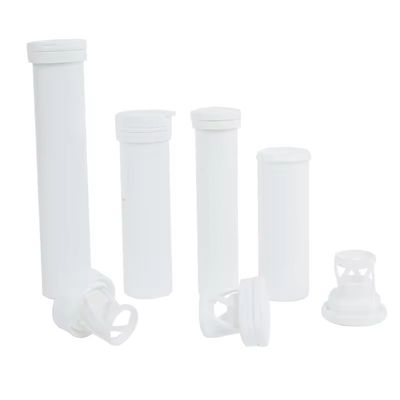 Effervescent Tablet Packaging Tube for Medical Pills Piece OEM and White Plastic Tube