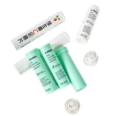 OEM akzeptiert Effervescent Tablet Tube Medizin Flasche mit kundenspezifischem Design und Druck
