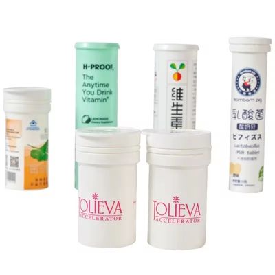 Efferveszente Tabletten Verpackungsschlauch aus PP-Material für individuelle Medizinpillen und Süßigkeiten