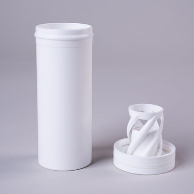 100% abbaubares Material PP Efferveszente Tablettenflasche mit individuellem Logo und Größe
