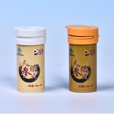 Portable Sizes Long-term Dry Storage Moisture-proof Flip-top Lids Pills Tube Packaging