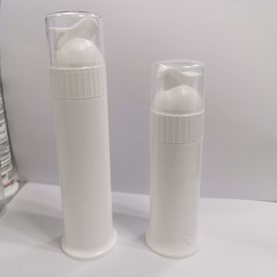 Dosed Dispensing PP Plastic Airless Pump BottlesToothpaste Packaging Custom Color 75ml